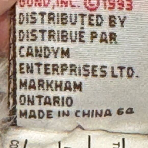 VINTAGE 1993 GUND PLUSH STUFFED Plush Soft Puppy Floppy Ear Tan Dog - Picture 9 of 9